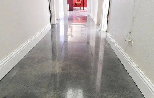 Polished concrete floor