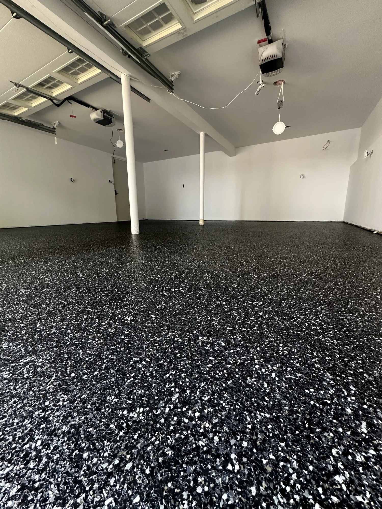 Finished epoxy floor project