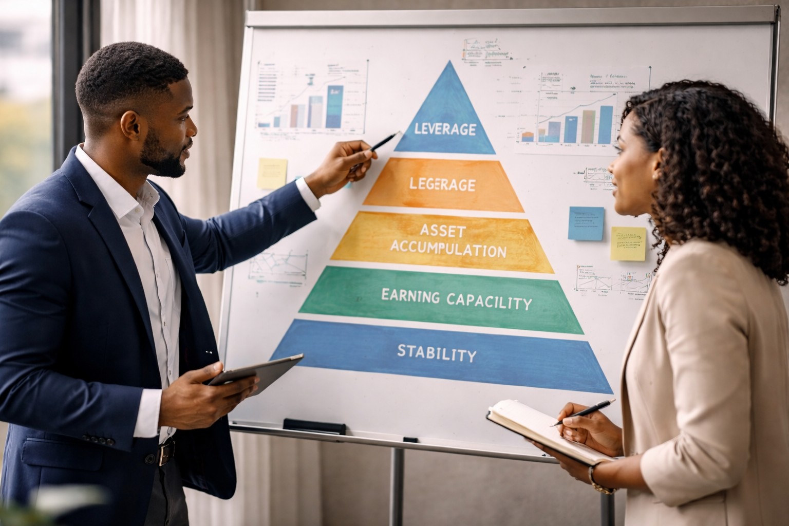 Reviewing the financial foundation pyramid