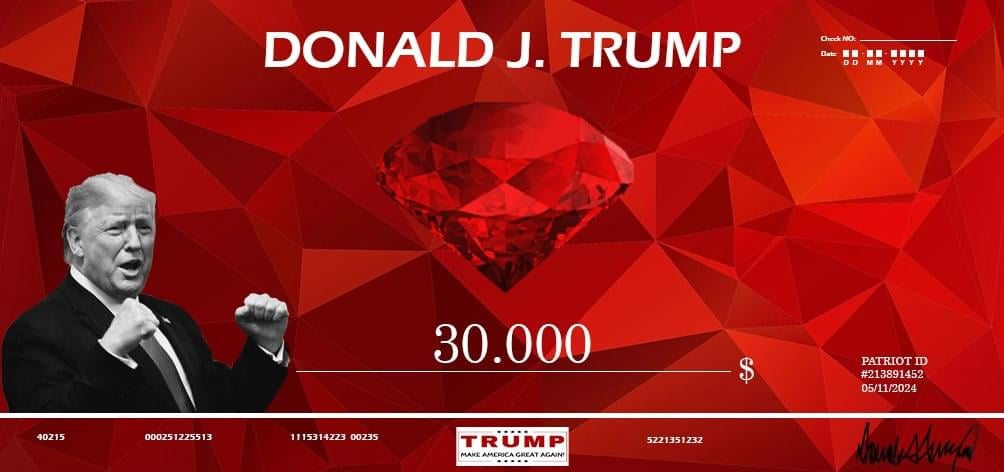 Trump Red Check