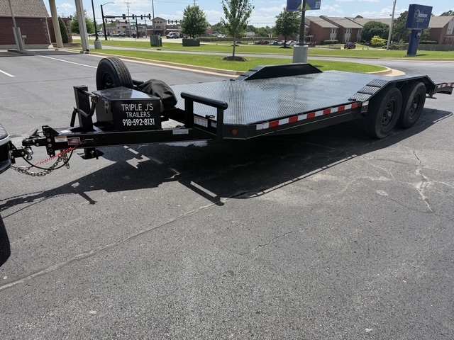 La Costa 14K car hauler trailer rental with wireless remote winch in Collinsville, OK