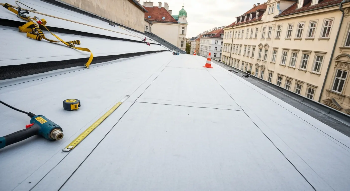 Complete roof replacement on apartment building