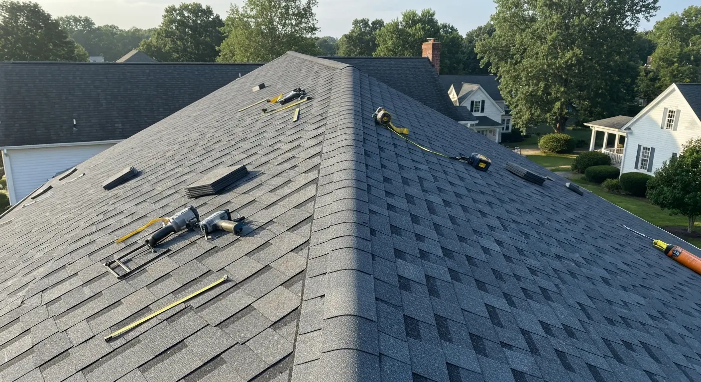 Professional roof installation