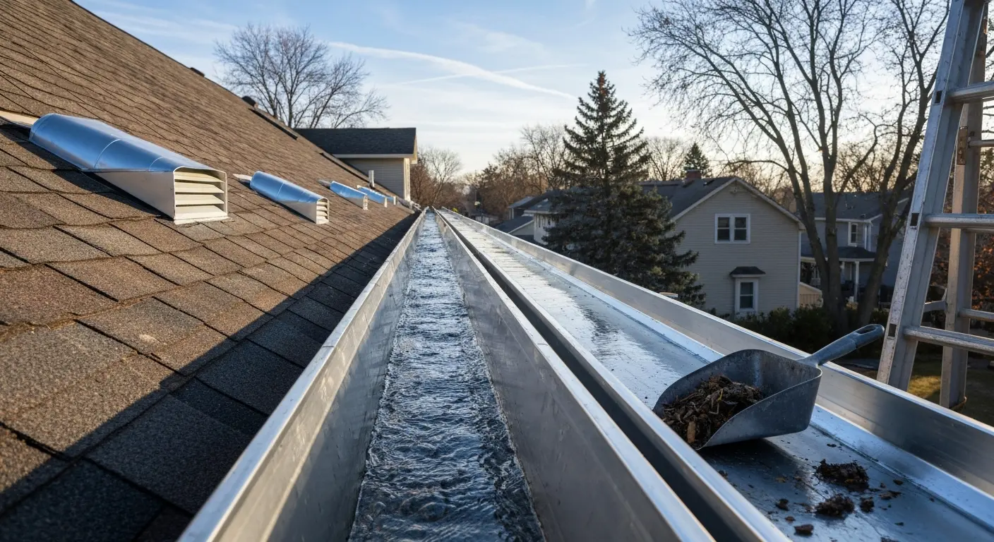 Gutter and ventilation work