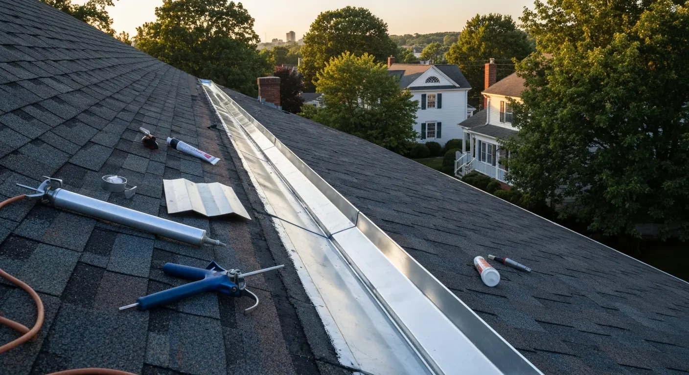 Roof repair work
