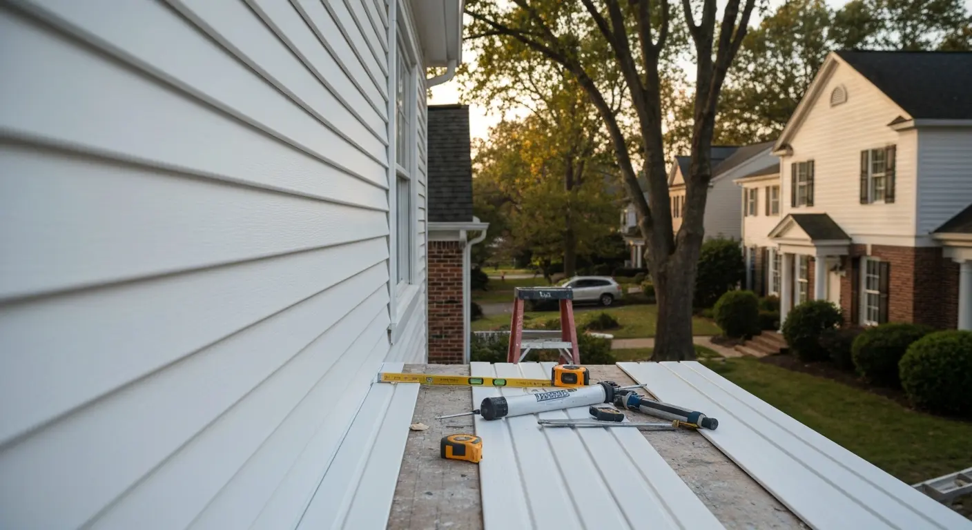 Vinyl siding installation