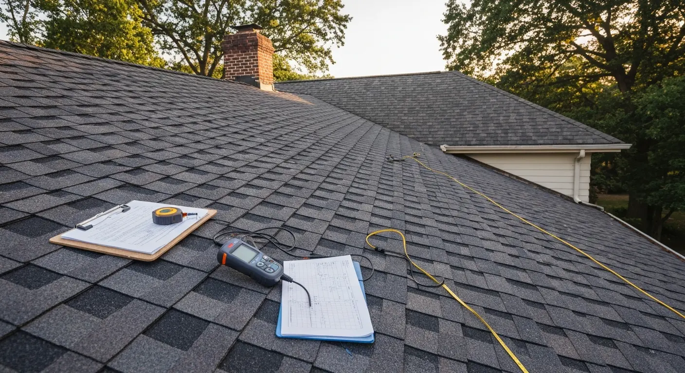 Professional roof inspection in Leesburg