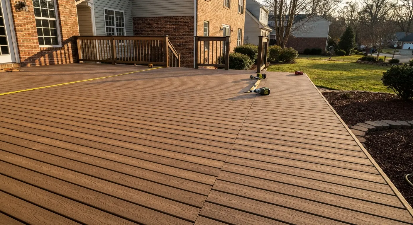 Composite deck installation