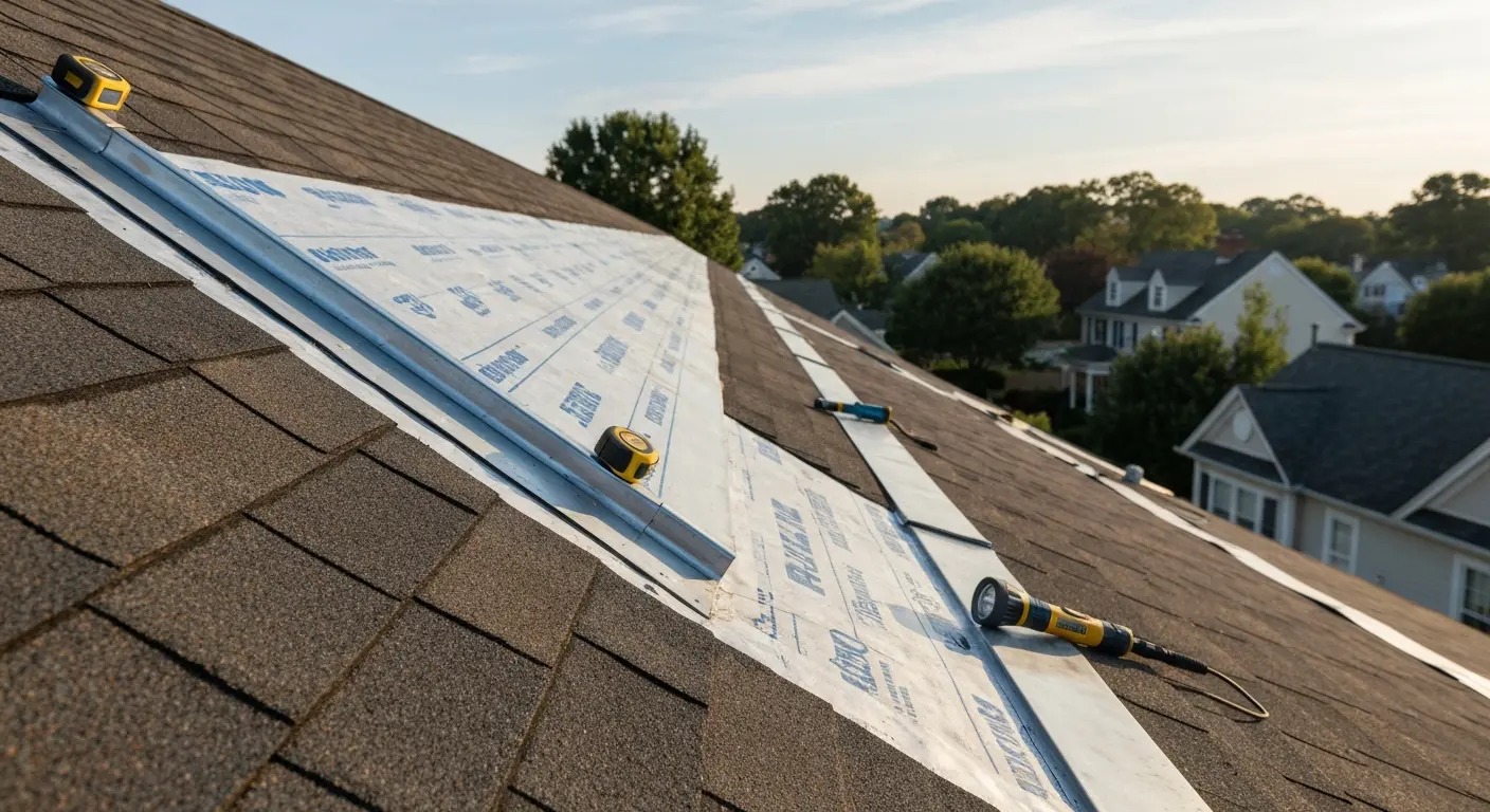 Roof inspection in McLean
