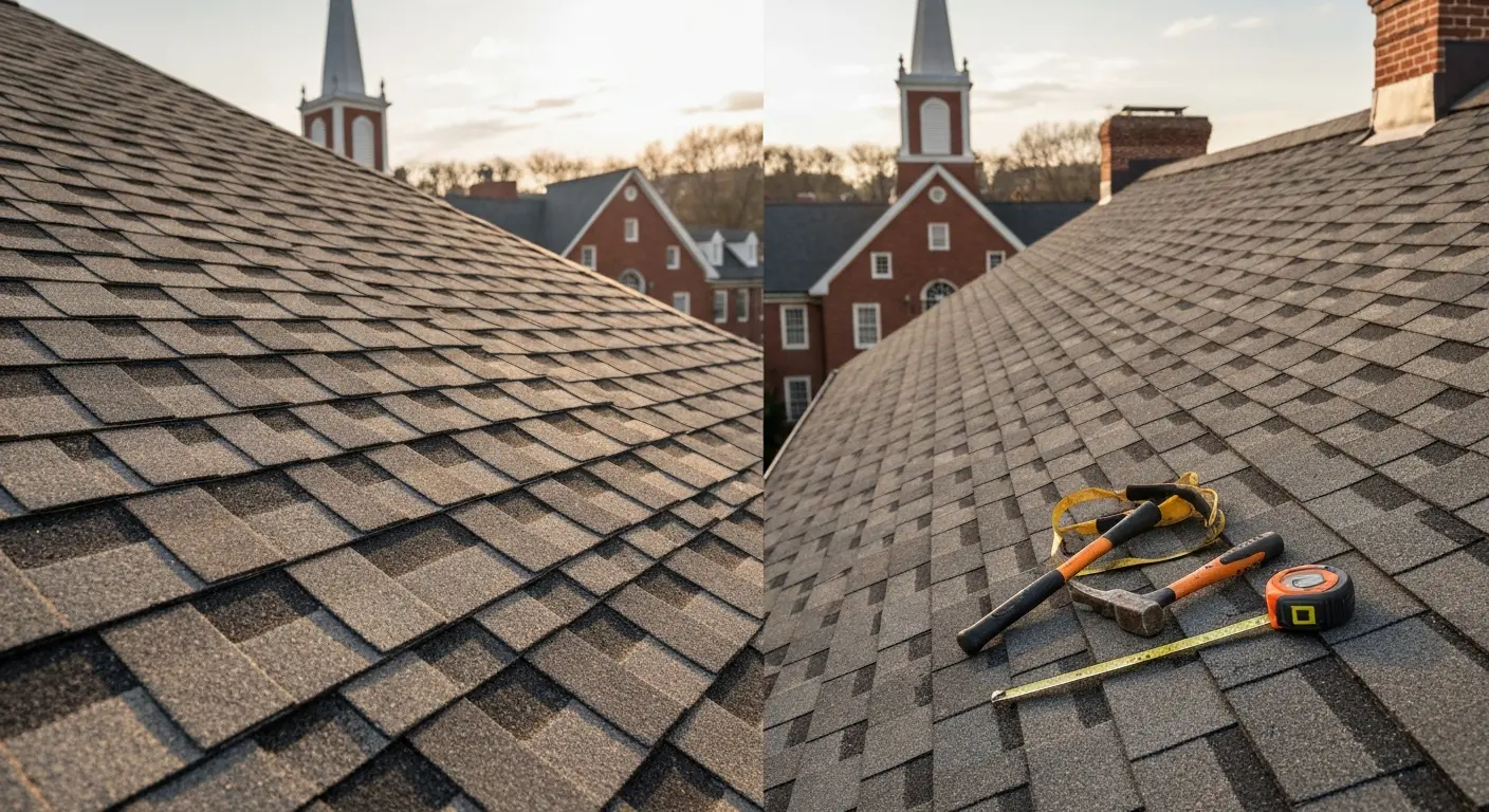 Roof repair service near downtown Leesburg
