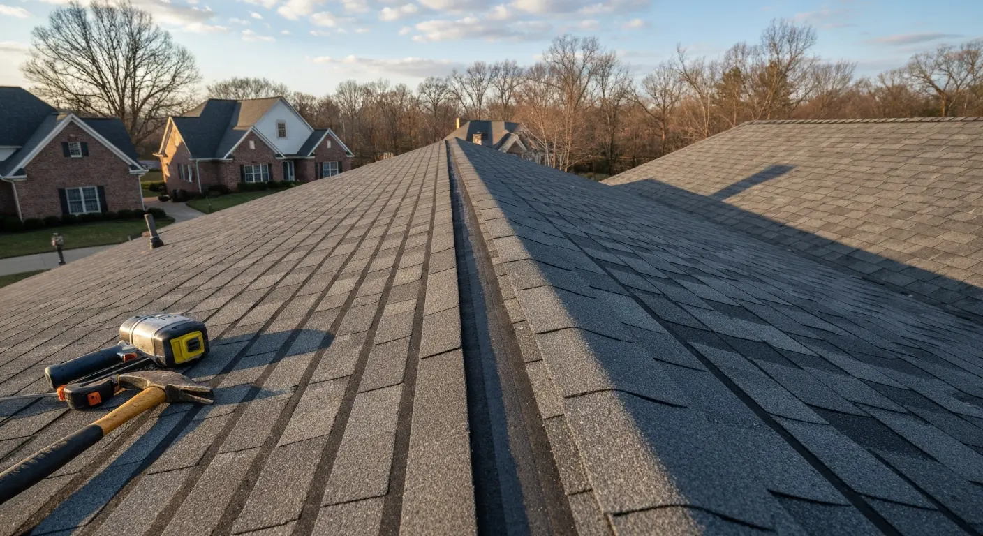 New roof installation