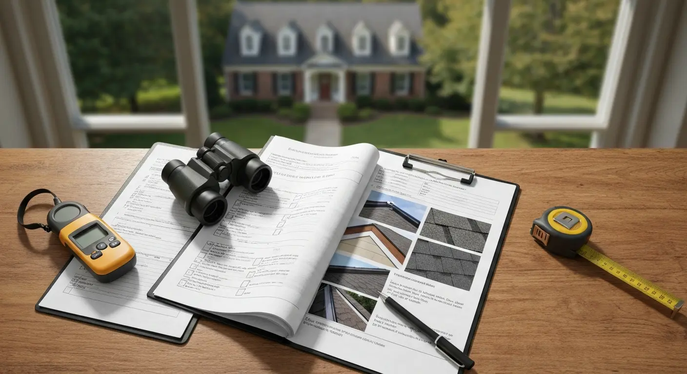 Professional roof inspection in Broadlands