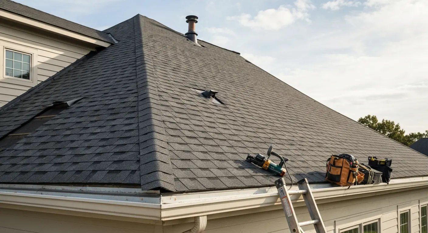 New roof installation