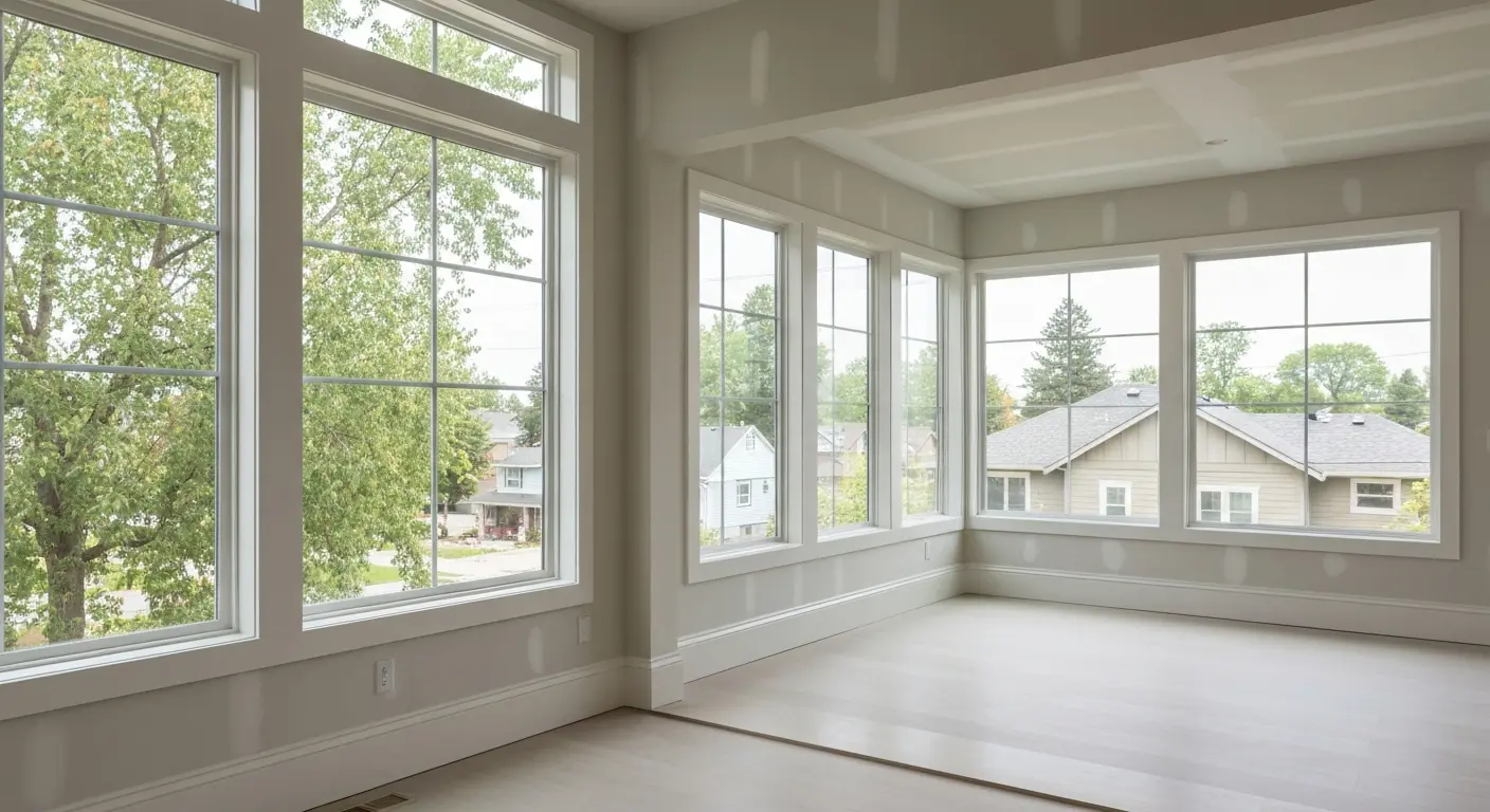 Open concept living room addition