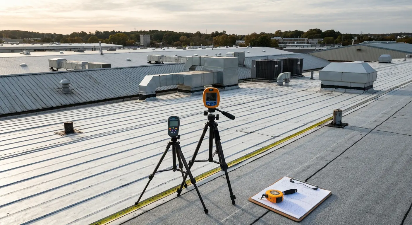Commercial building roof
