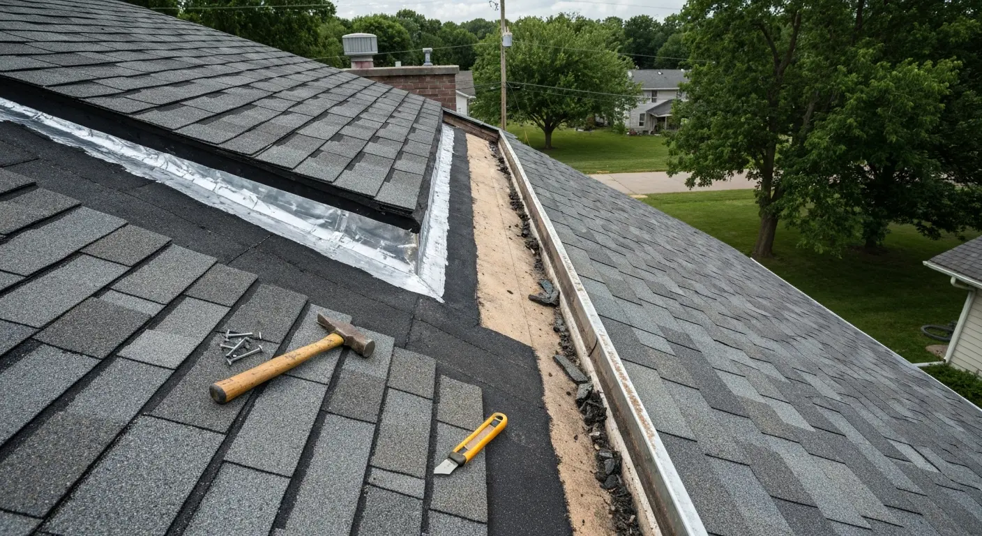 Roof repair after storm