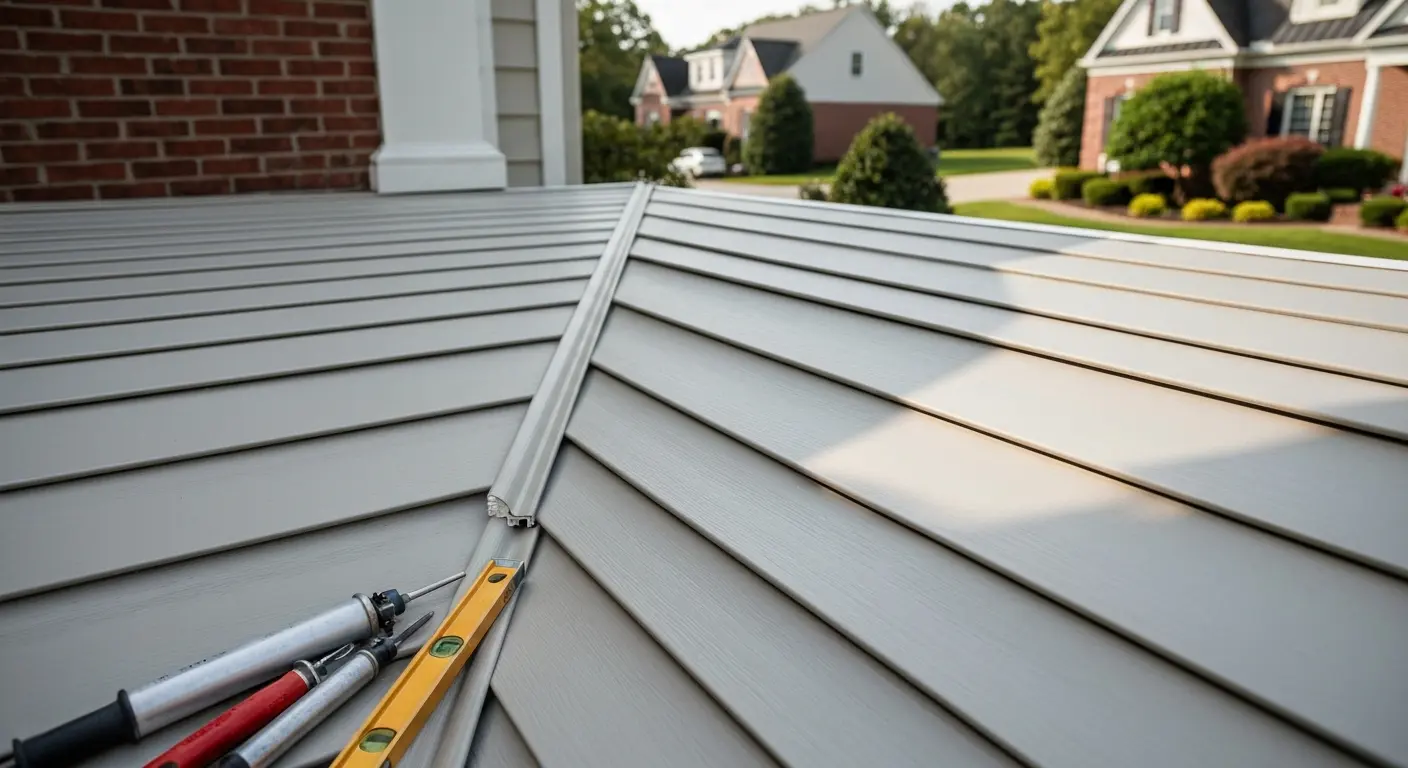 Vinyl siding installation