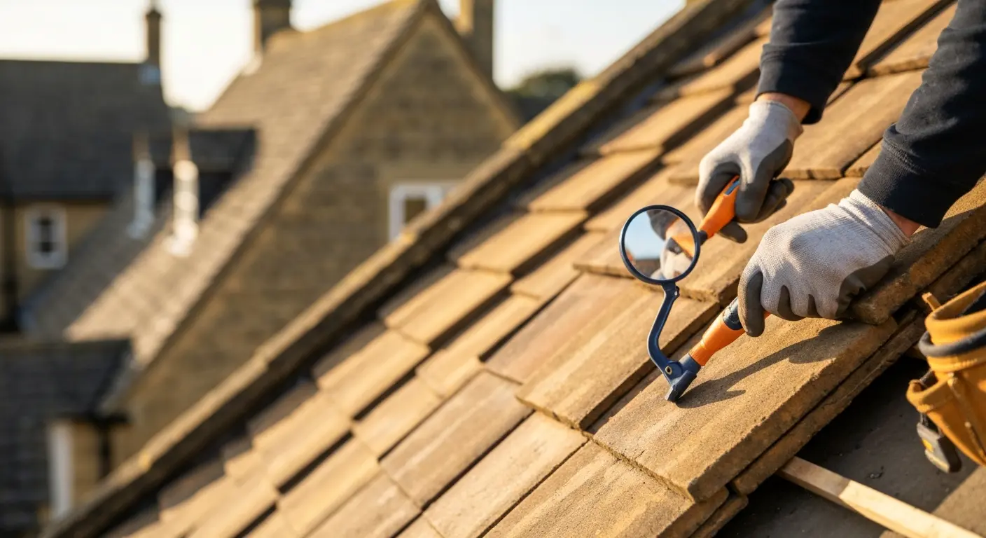 Roof repair work