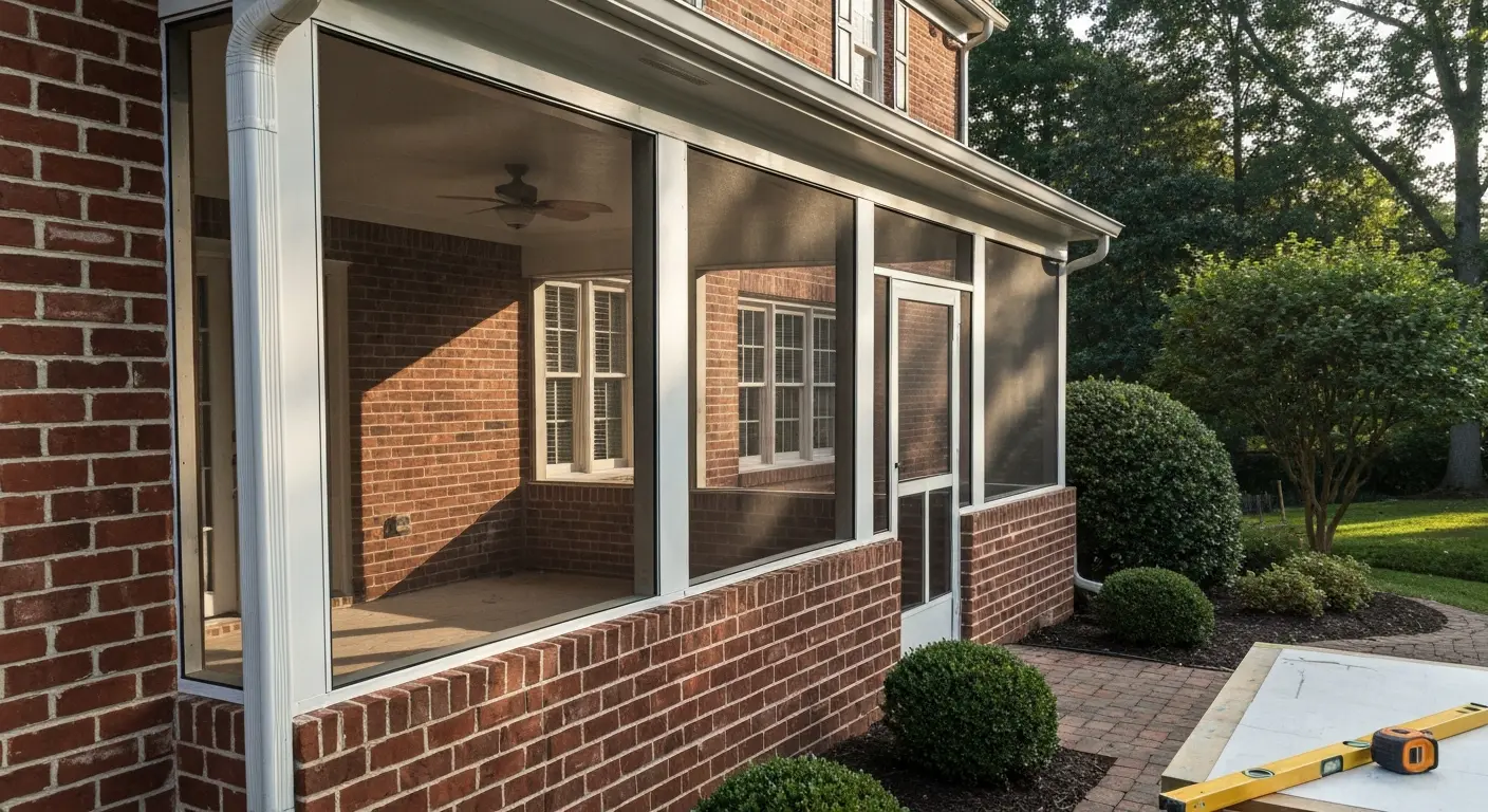 Screened porch project
