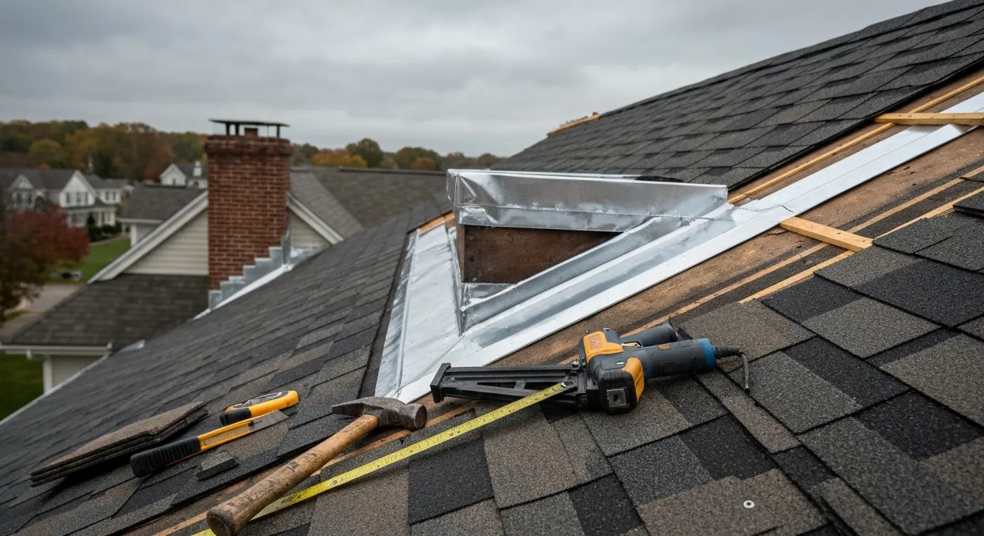 Storm damage roof repair