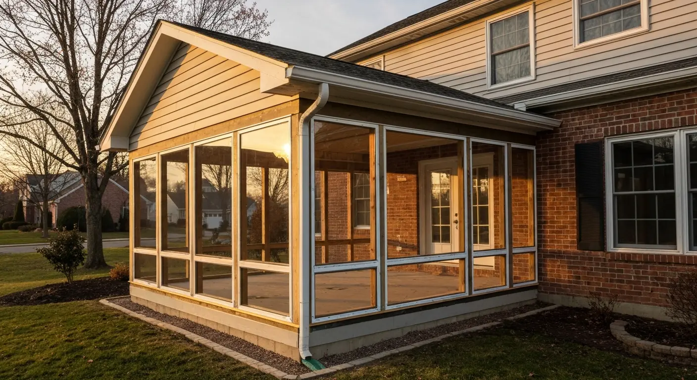Enclosed porch project