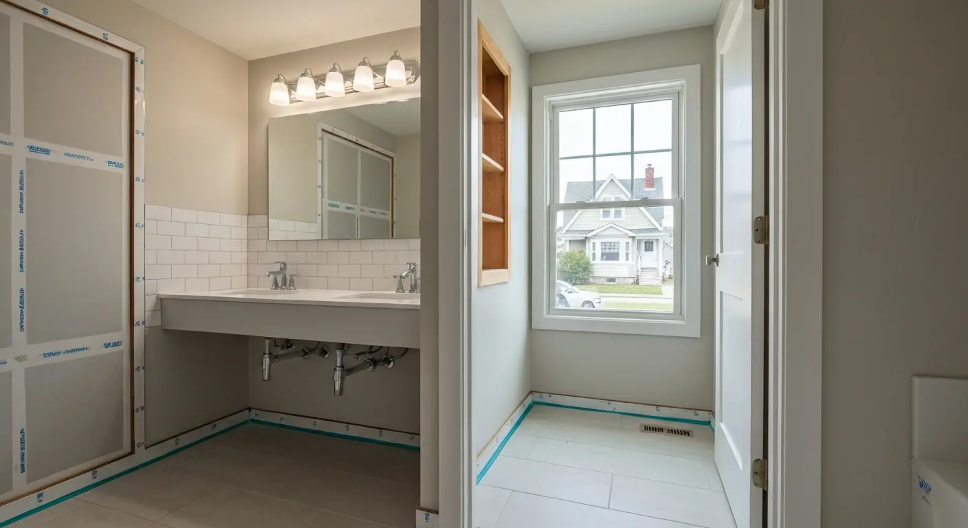 Bathroom addition remodel