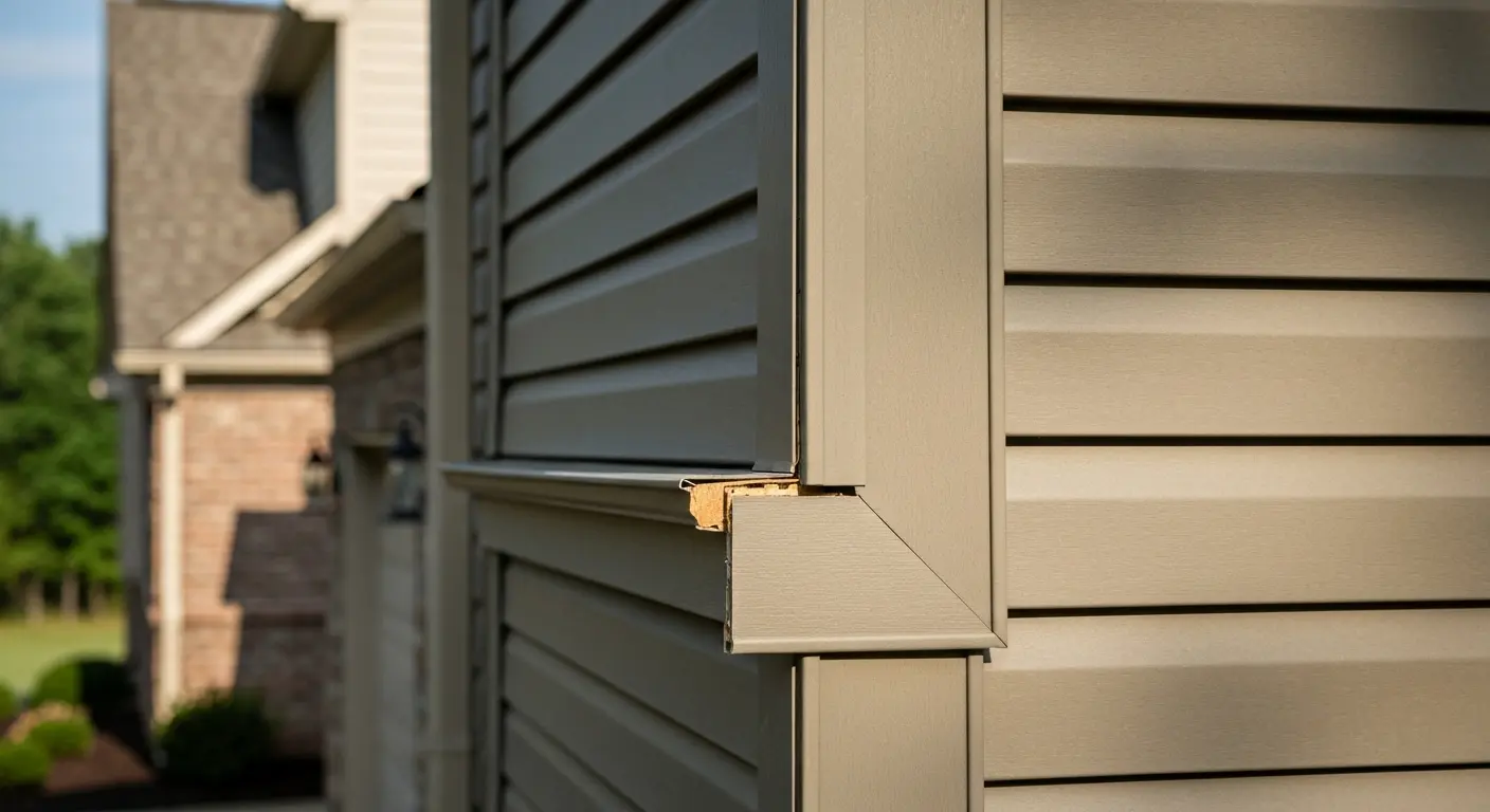 Siding replacement work