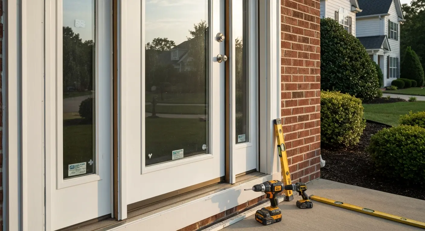 Entry door installation