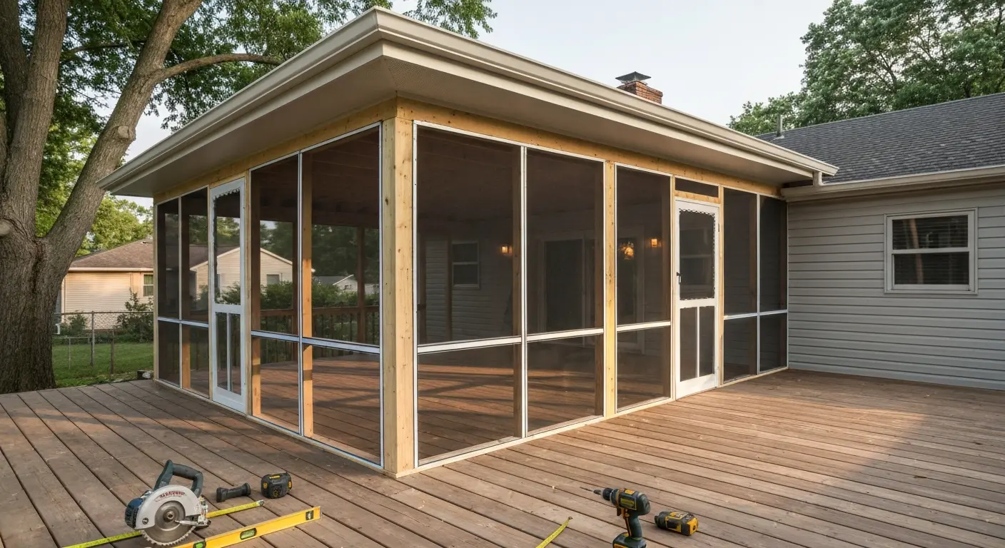 Deck conversion porch