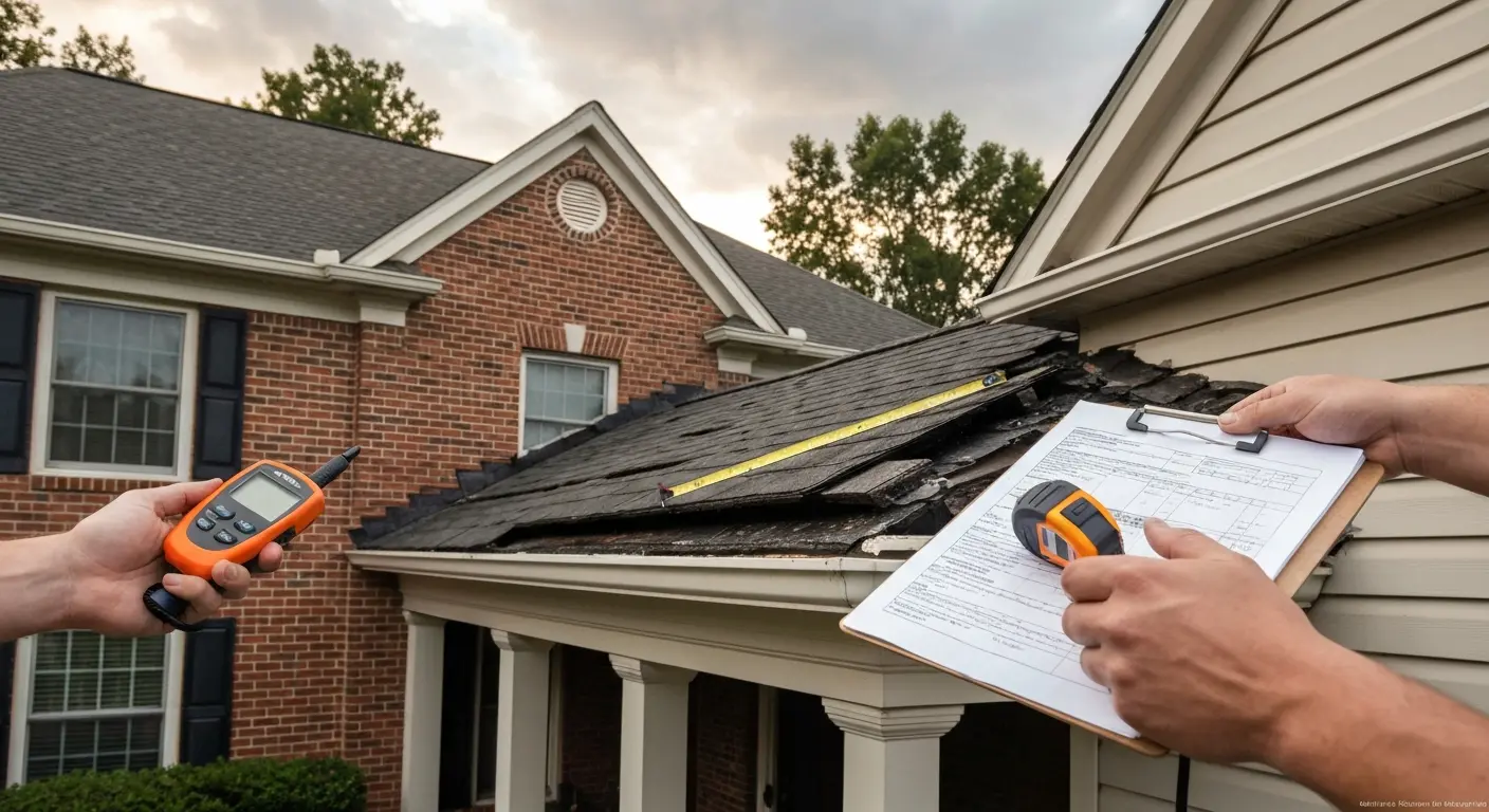 Storm damage across multiple surfaces