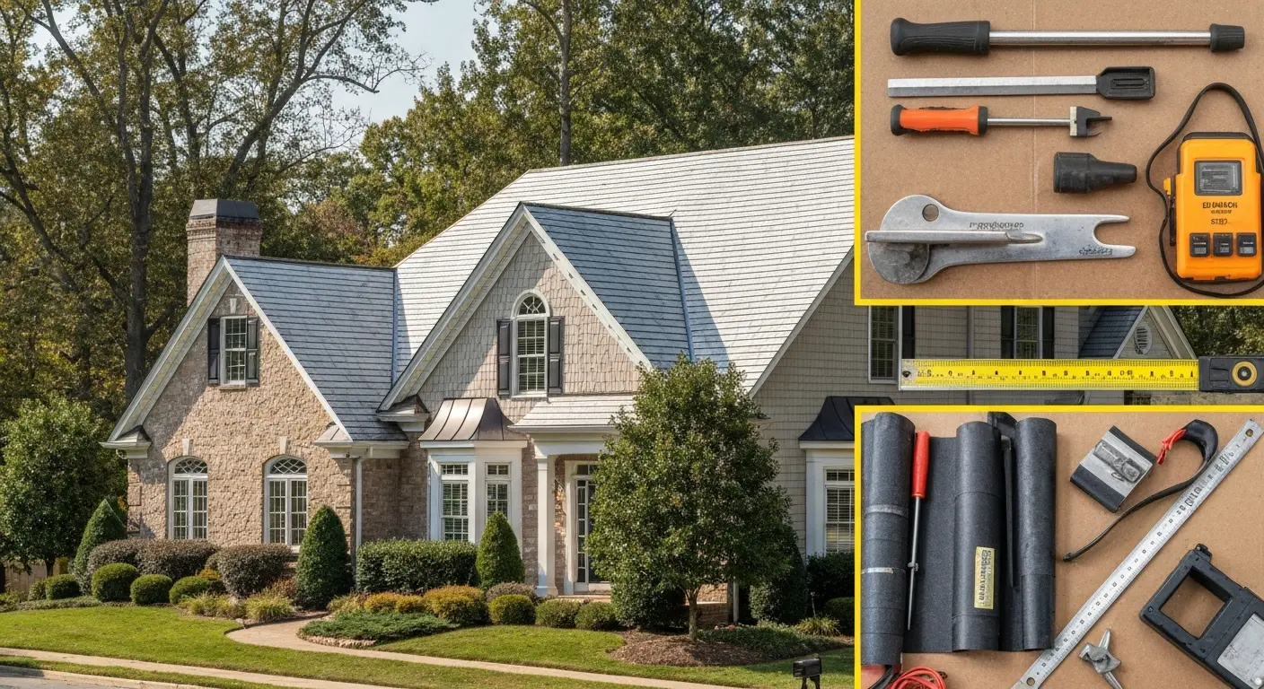 Storm damage roof repair