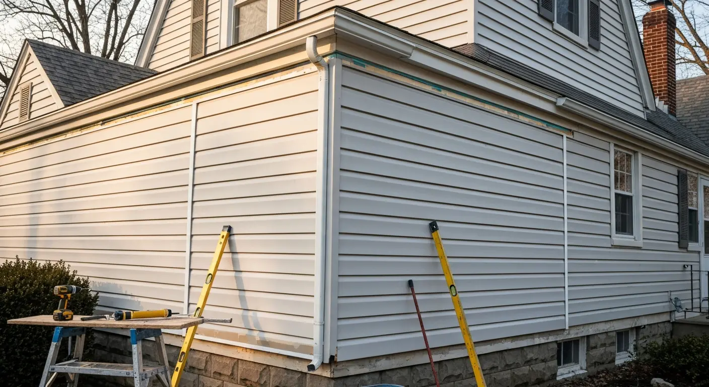 Siding repair work