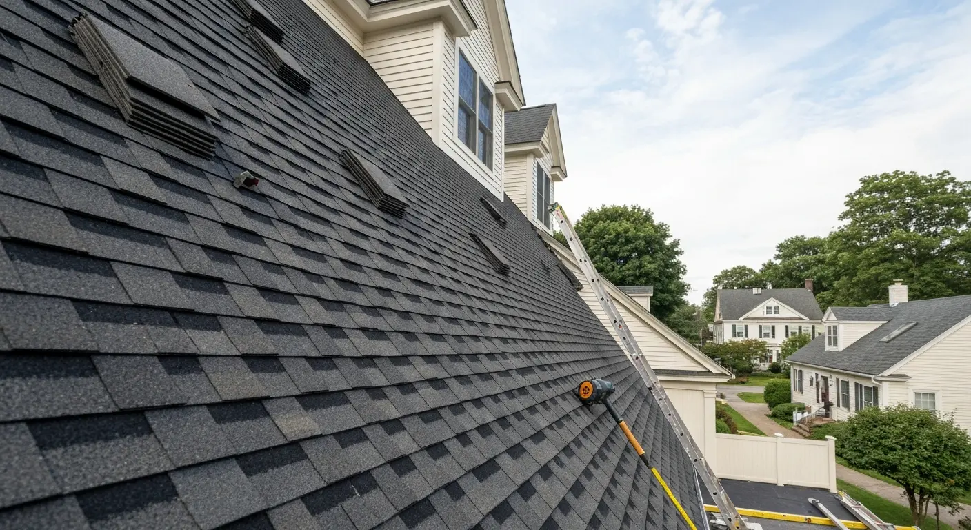 New roof installation