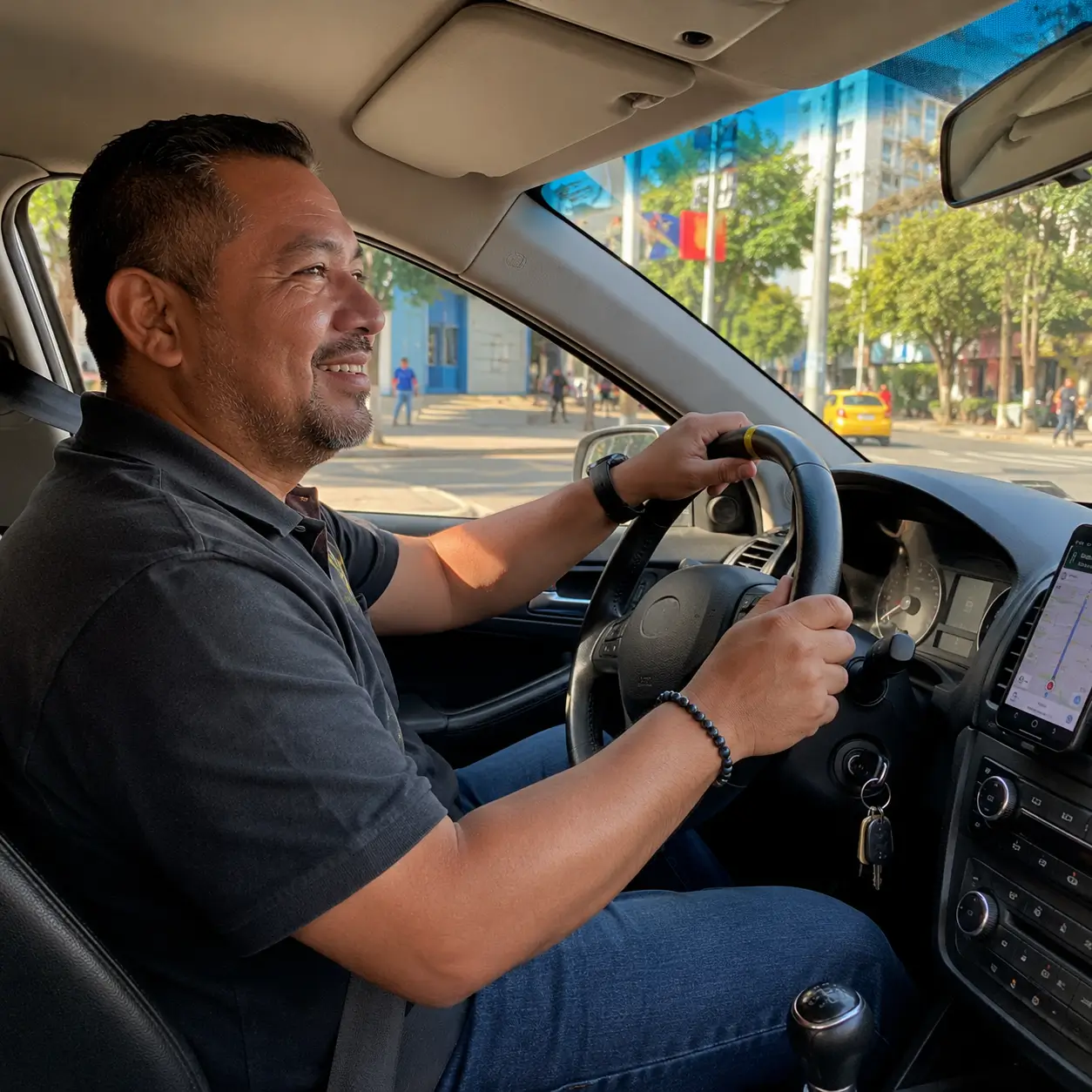 Usuario de Taxi usando GLIX'S