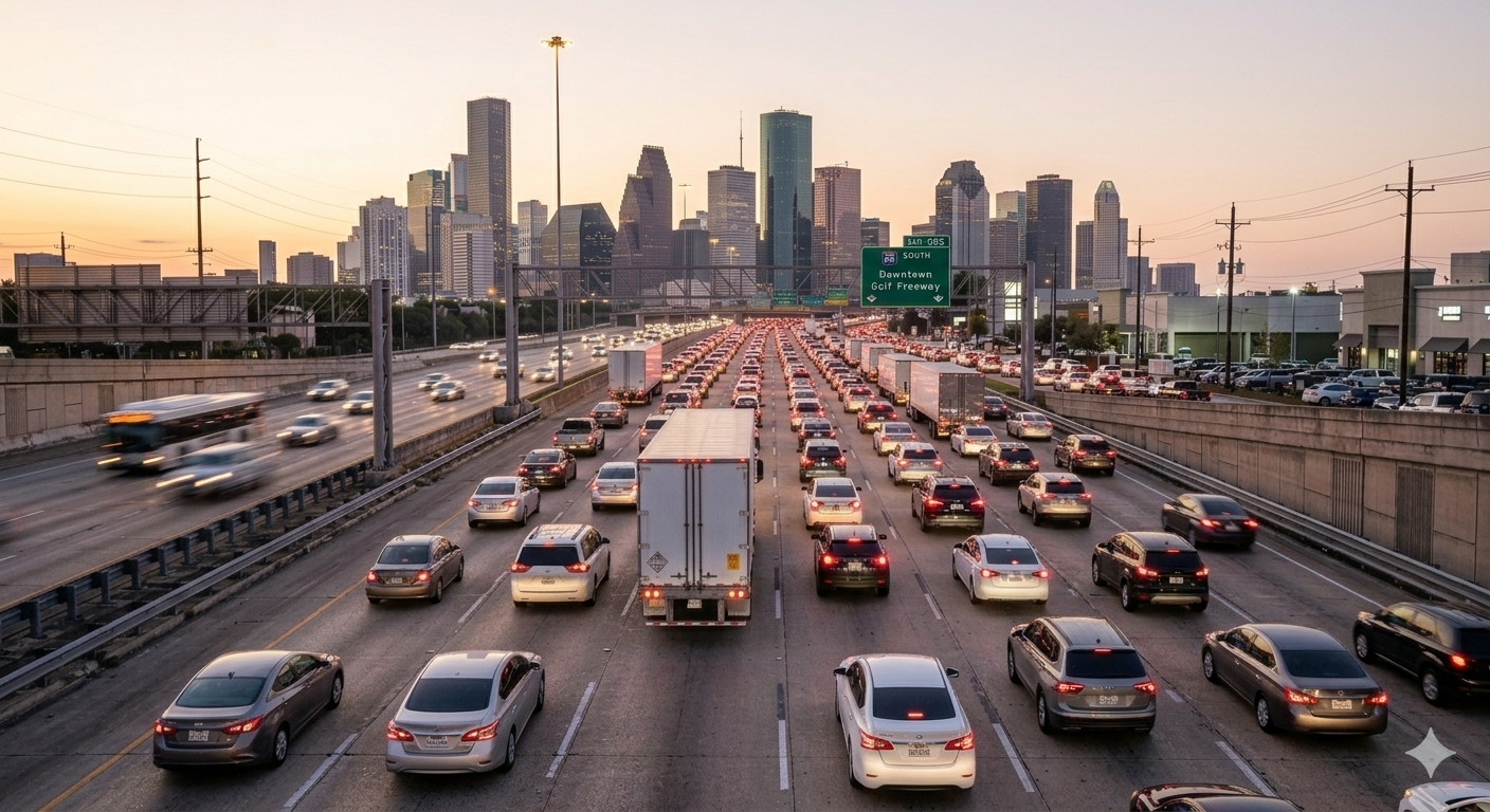 Houston Traffic from The Woodlands