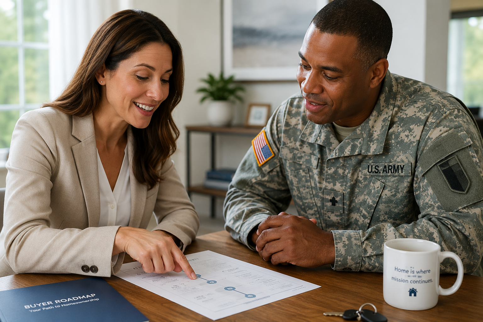 va-loan-closing-timeline-houston-agent-veteran-reviewing-checklist va-loan-closing-timeline-houston-agent-veteran-reviewing-checklist