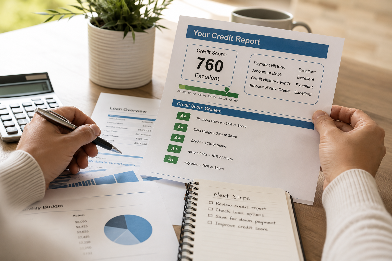 reviewing-credit-report-divorce-texas-finances