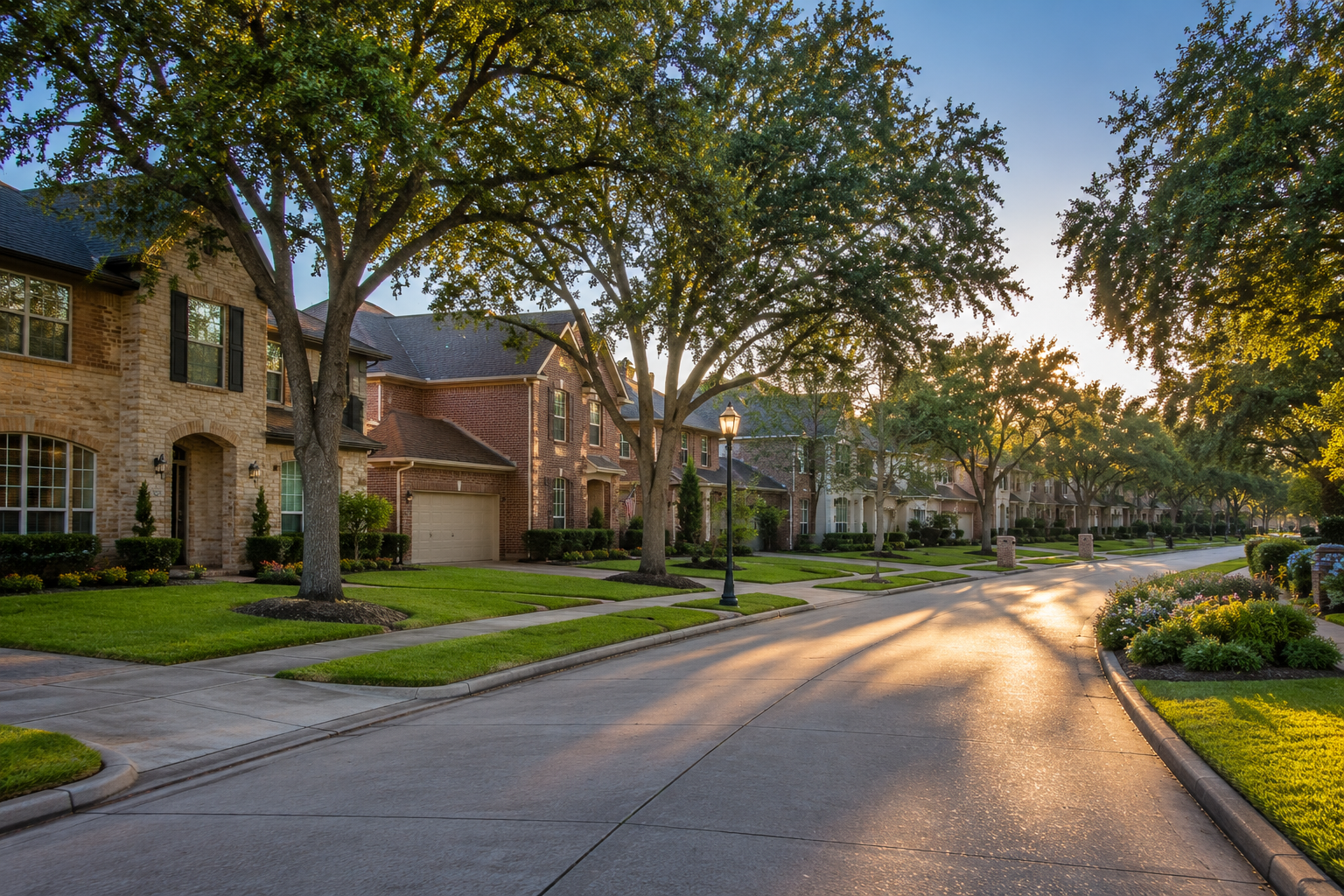 va-loan-rent-out-houston-residential-street-neighborhood