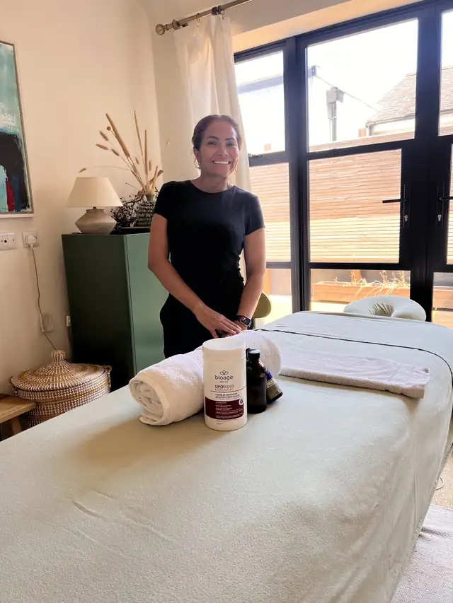 Elaine Aguiar in the Ella Studio treatment room