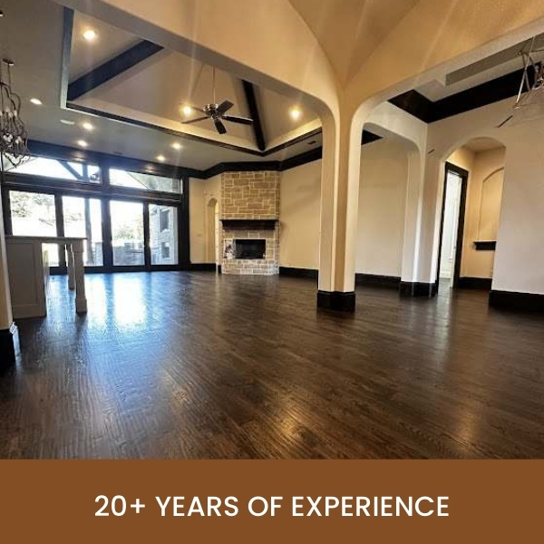Image that says:  20+ years of experience