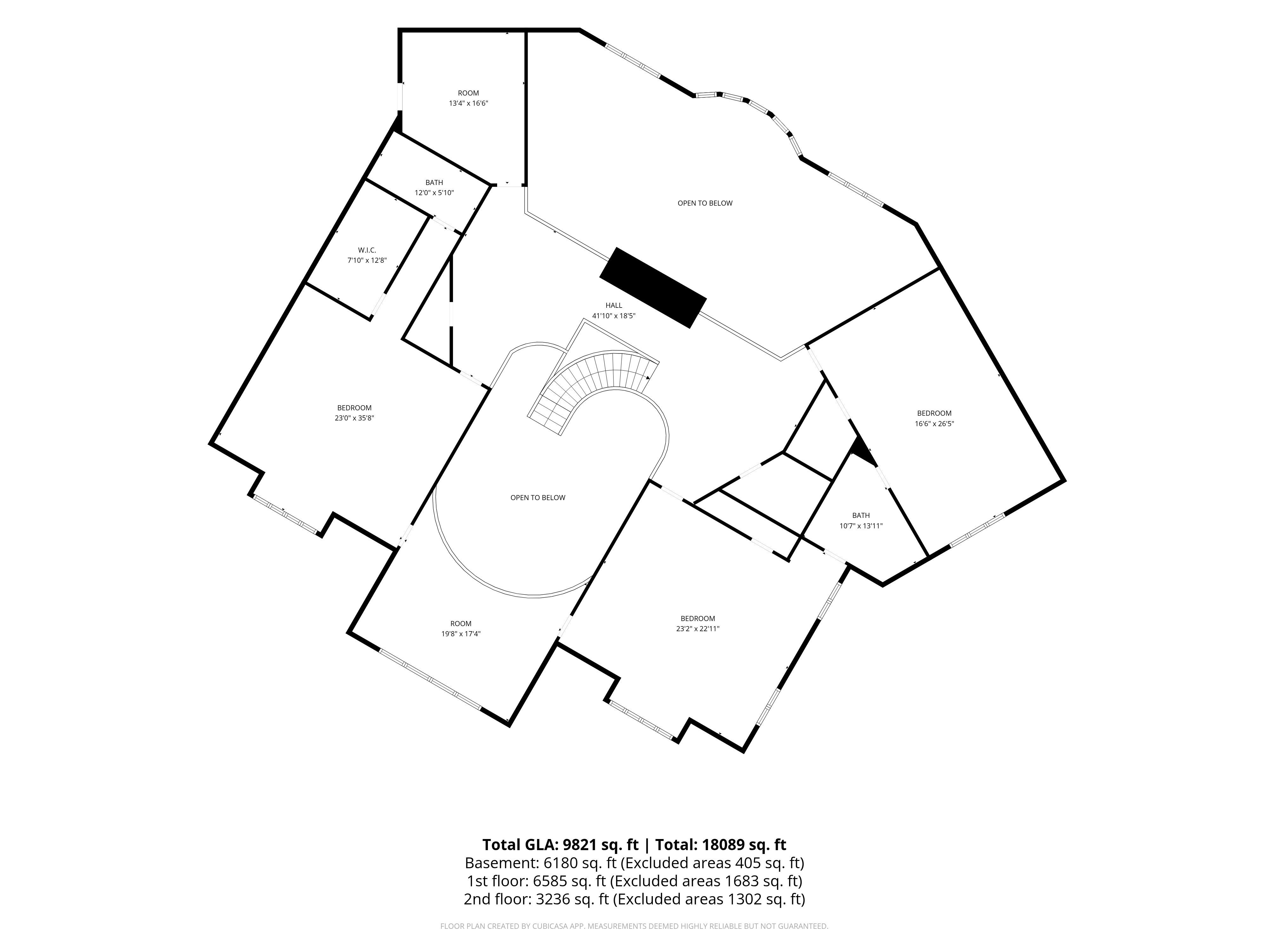 The Hebron Estate — Upper Level Floor Plan