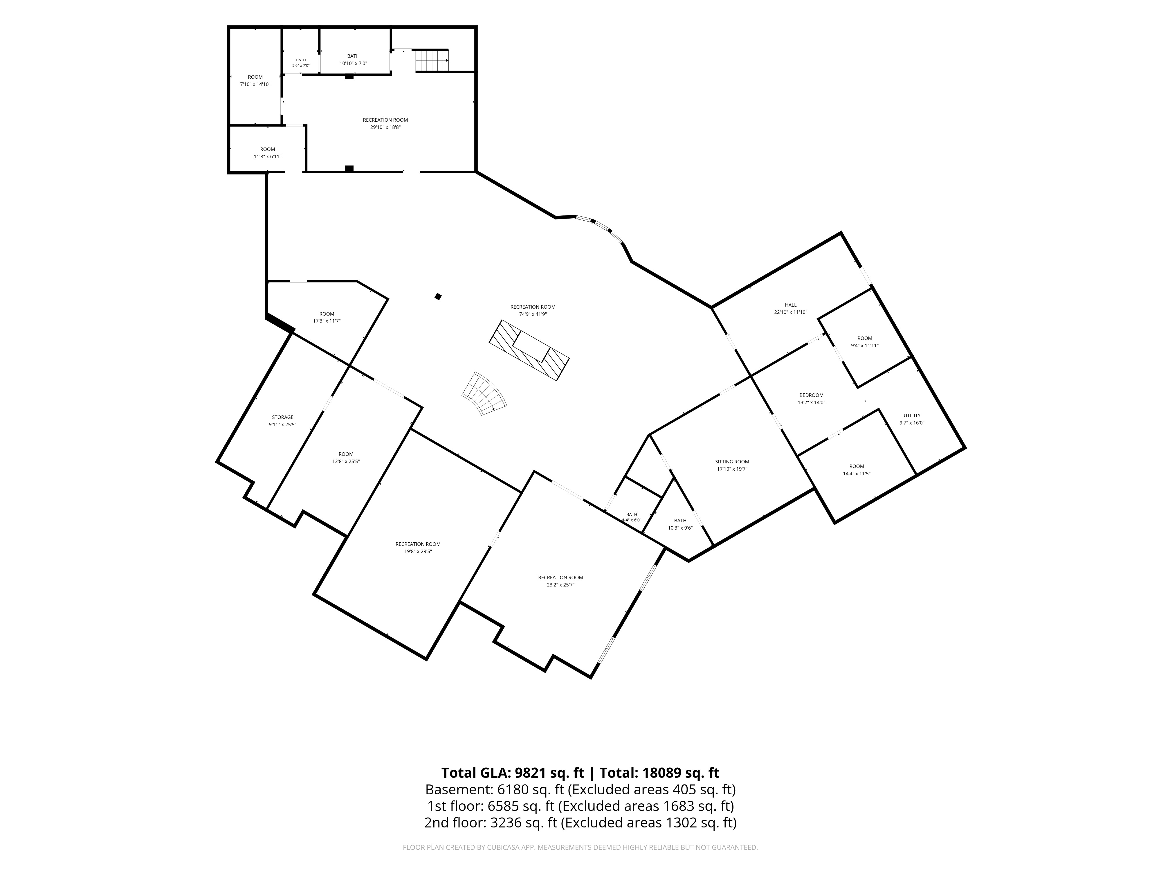 The Hebron Estate — Lower Level Floor Plan