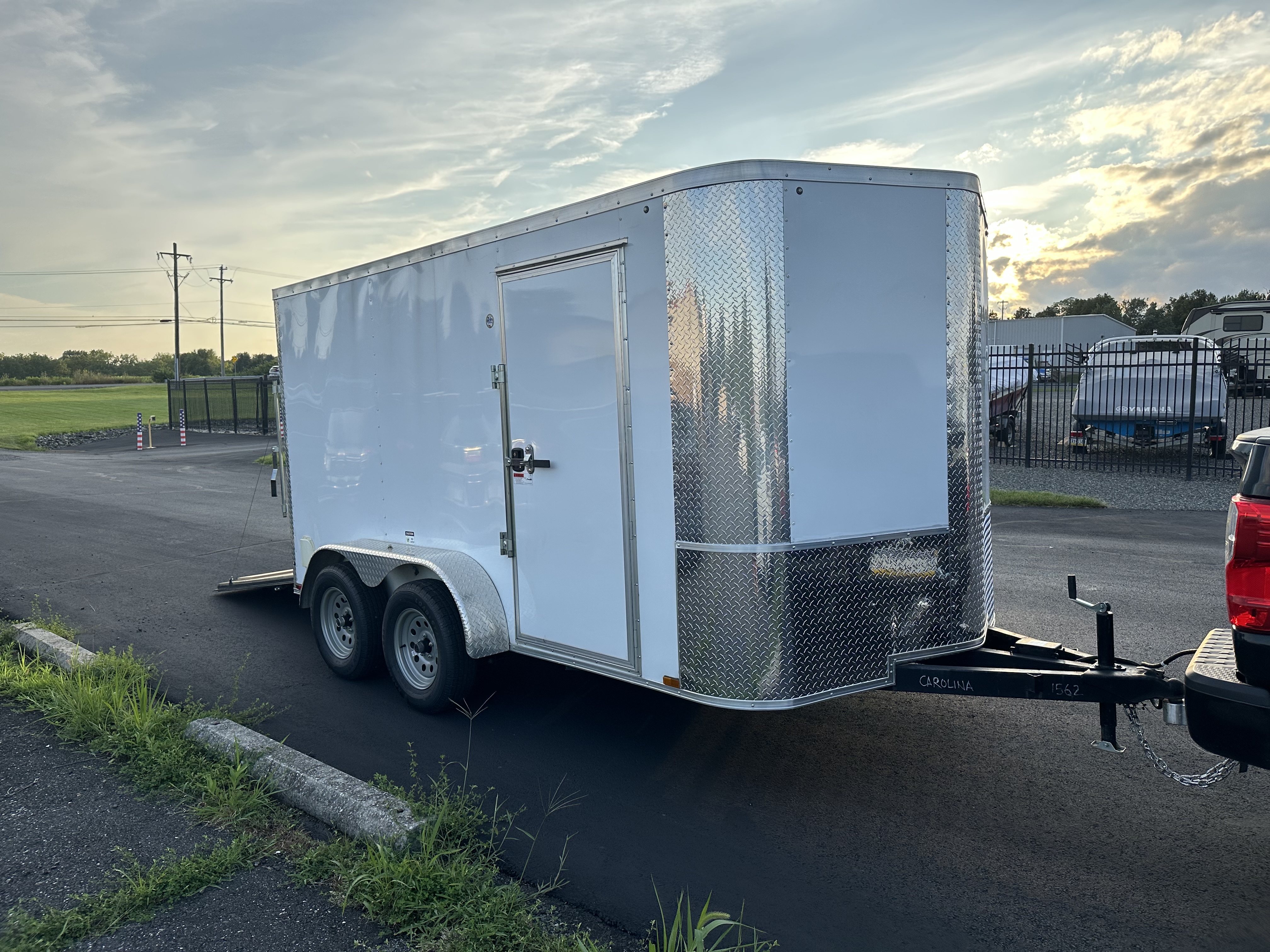 Enclosed cargo trailer available for rent at J and L Trailer Rentals in Schwenksville, PA