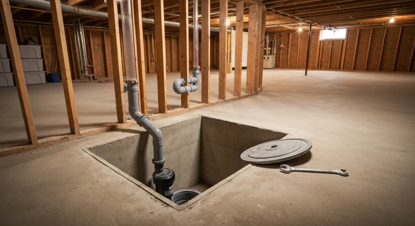 Sump pump installation