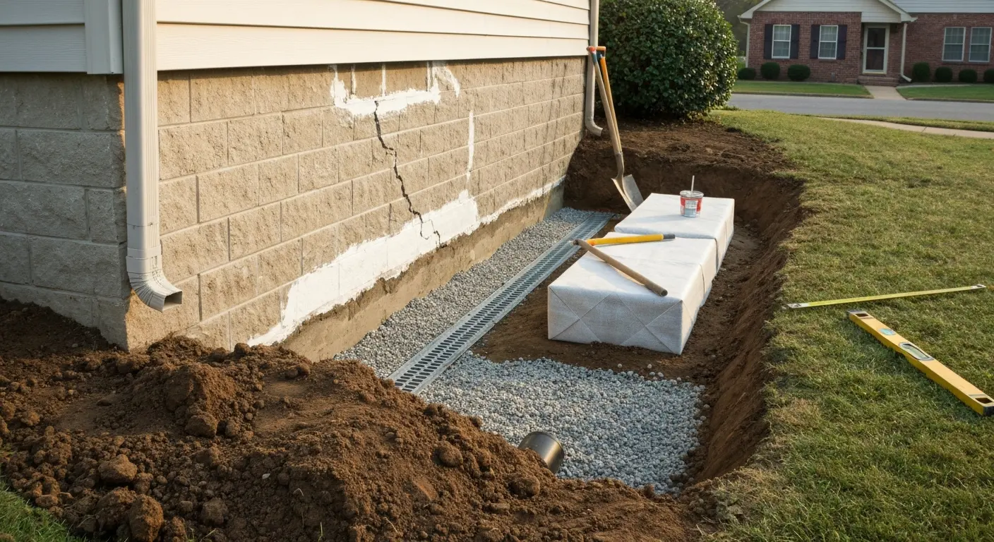 Foundation repair and sealing