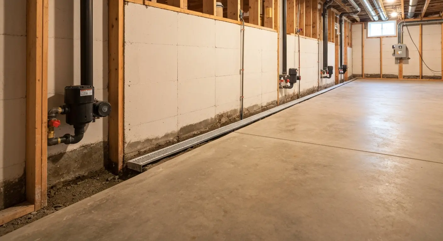 Water and moisture control system installation