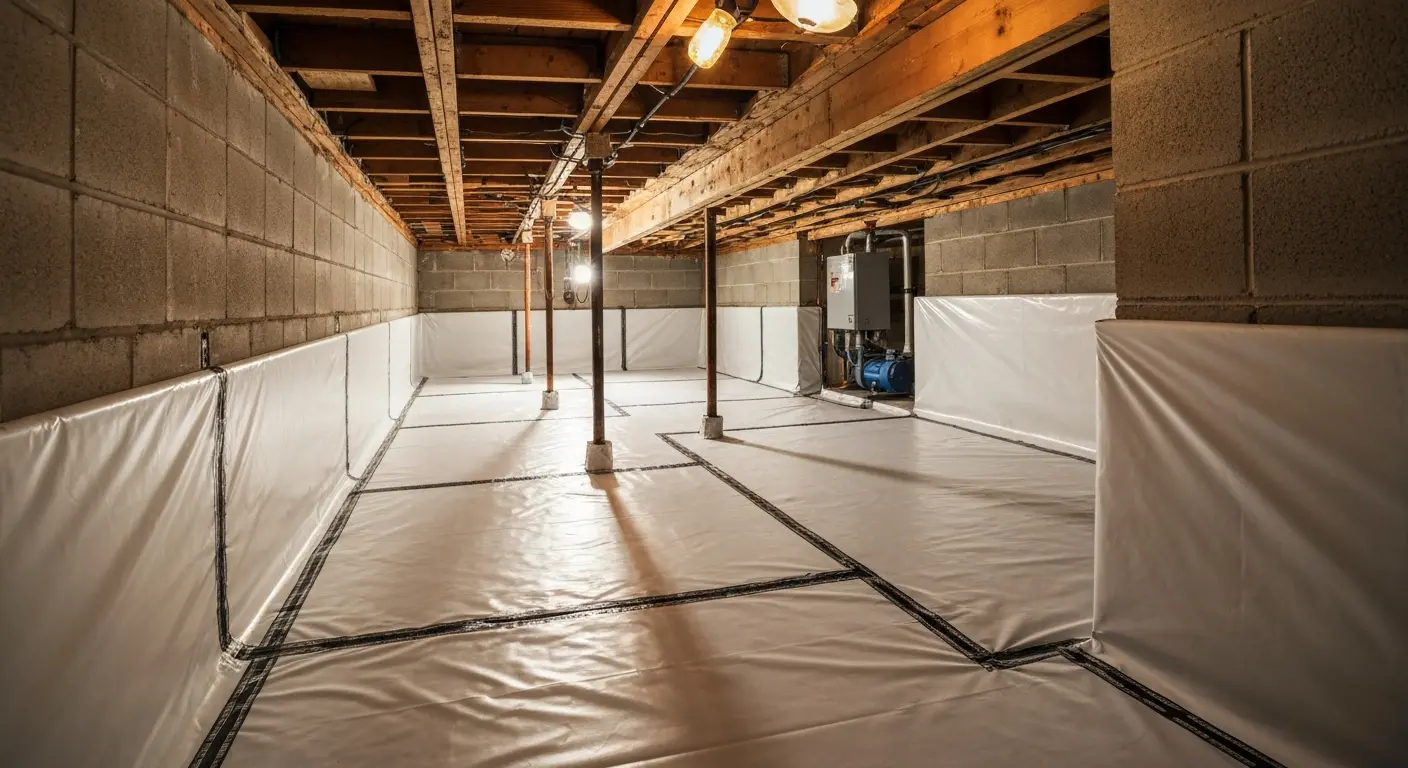 Crawl space encapsulation