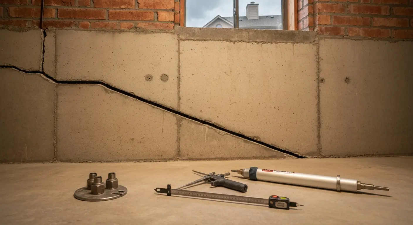 Foundation crack repair