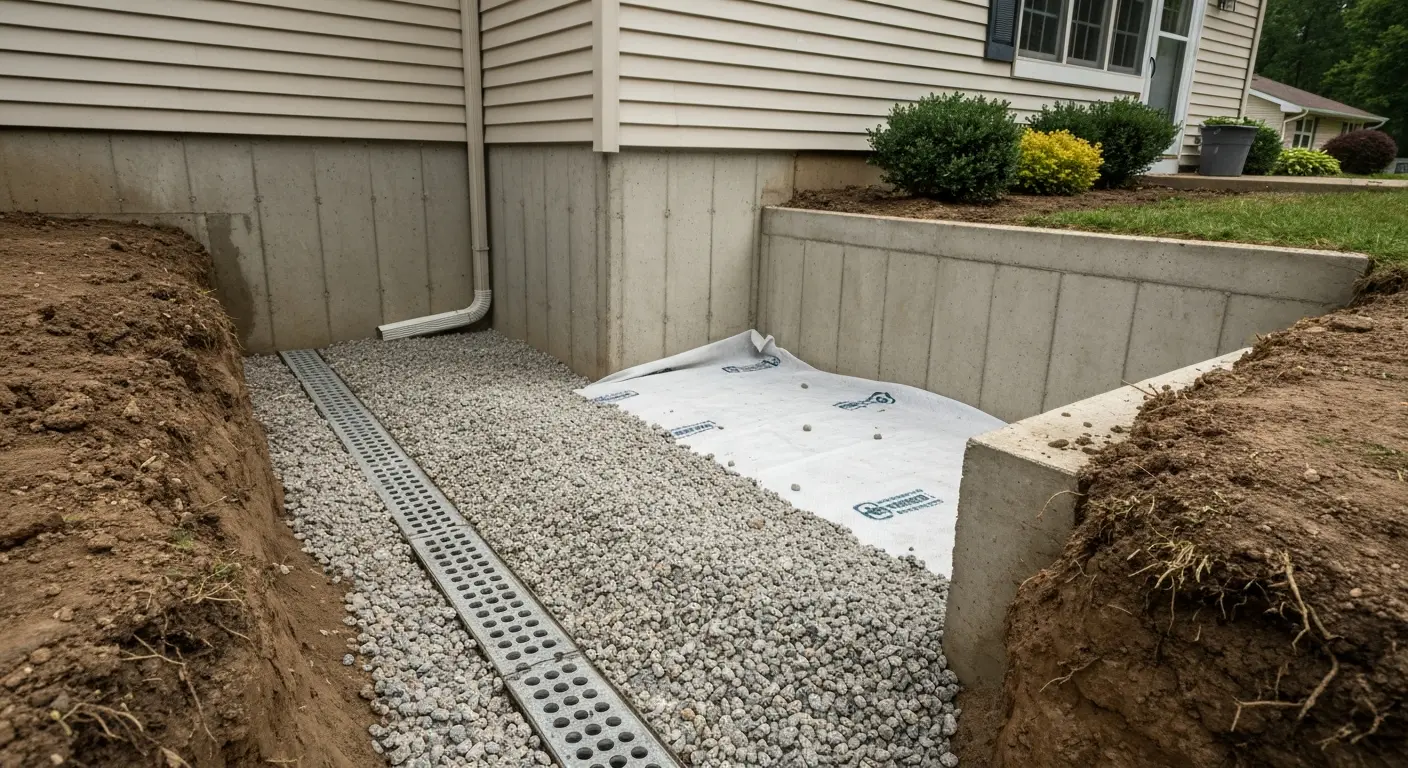 Drain tile system installation