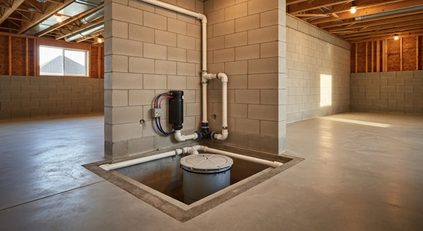 Sump pump installation